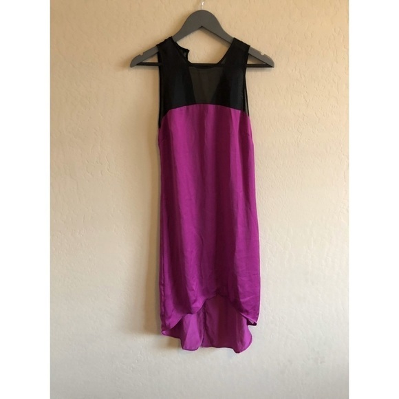 Uo Sparkle & Fade Sheer-Neck Colorblock Dress - Picture 4 of 6